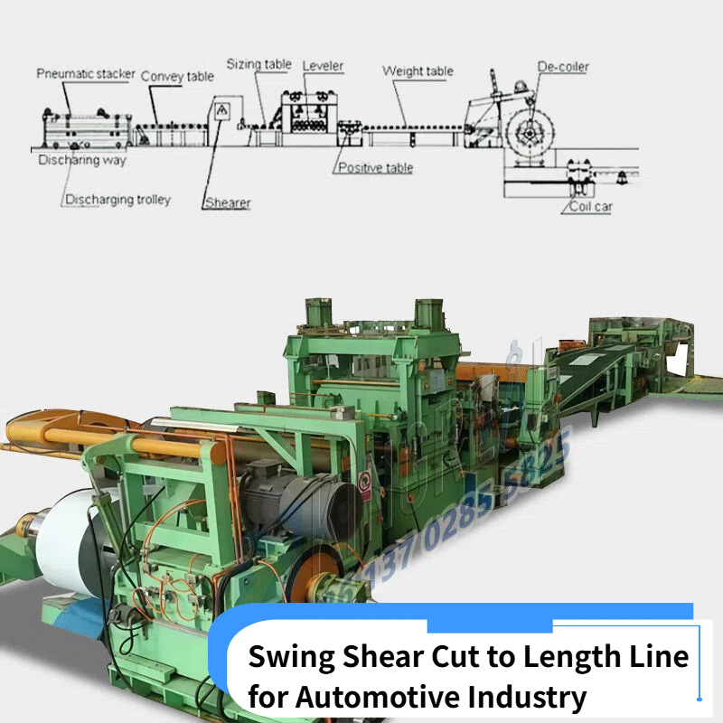 Swing Shear ຕັດກັບເສັ້ນຄວາມຍາວສໍາລັບອຸດສາຫະກໍາລົດຍົນ