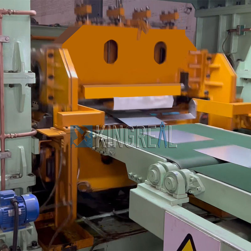 rotary shearing cut to length machine