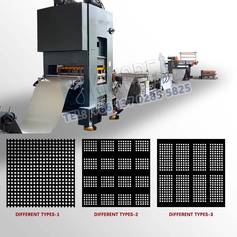 Sheet Coil Perforation ແລະ Rewind ເຄື່ອງ